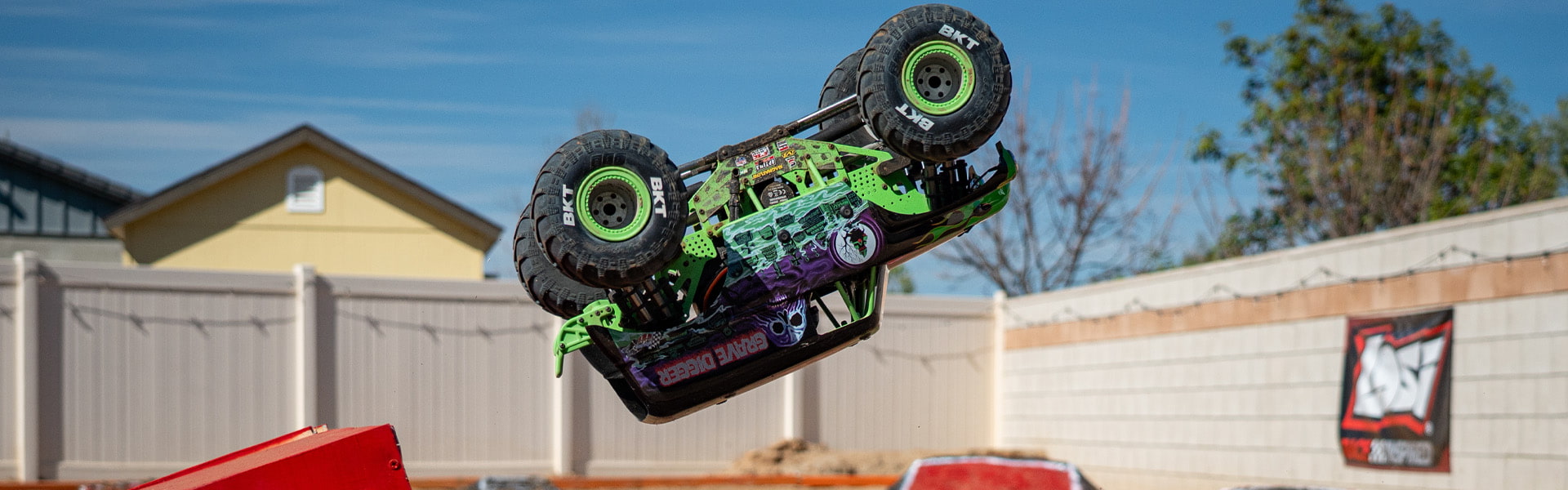The Losi 1/8 LMT 2.0 4X4 Solid Axle Brushless Monster Truck Ready-to-Run RC